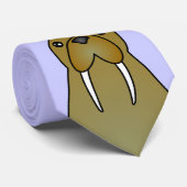 Cravate Bande dessinée mignonne de morse (Roulé)