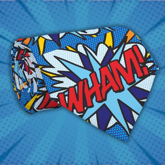 Cravate Bande dessinée WHAM Pop Art Superhero