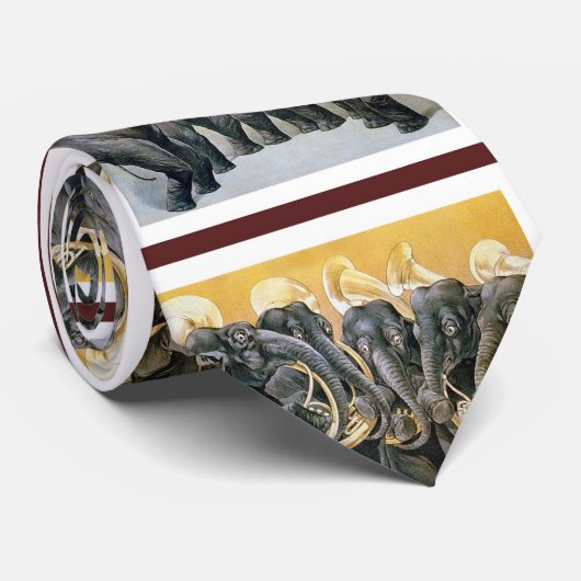 Cravate Bande en laiton d'éléphant (Roulé)