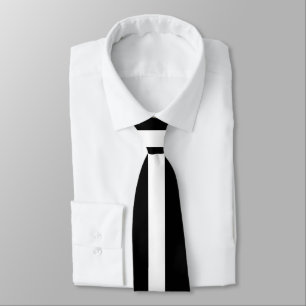 Cravate Bande Noire Et Blanche