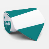 Cravate Bande turquoise (Roulé)