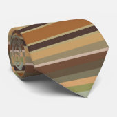 Cravate Bande verte en mousse de mer (Roulé)