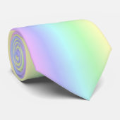 Cravate Bandes arc-en-ciel Pastel - Motif (Roulé)