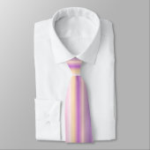 Cravate Bandes arc-en-ciel Pastel - Motif (Attaché)