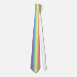 Cravate - bandes arc-en-ciel (vert.)