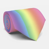 Cravate - bandes arc-en-ciel (vert.) (Roulé)