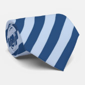 Cravate Bandes bleues (Roulé)