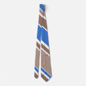 Cravate Bandes Brown et bleues (Dos)