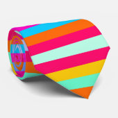 Cravate Bandes colorées (Roulé)
