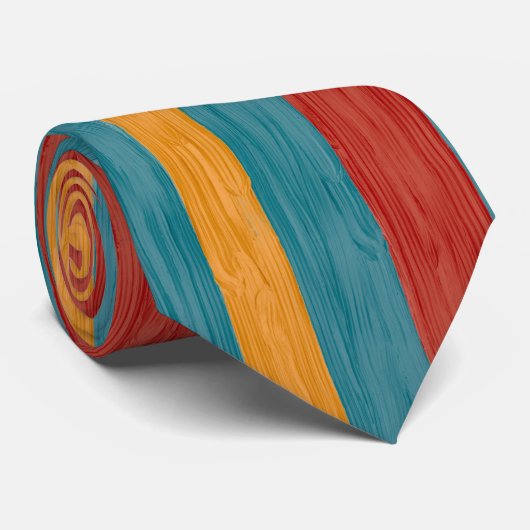 Cravate Bandes Colorées A (Roulé)