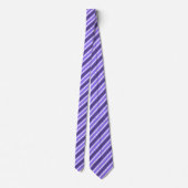 Cravate Bandes de bonbons violettes et blanches (Dos)
