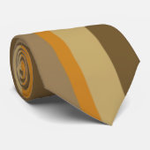 Cravate Bandes de café (Roulé)