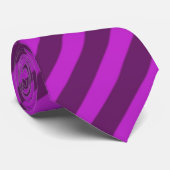 Cravate bandes de couleur violette (Roulé)