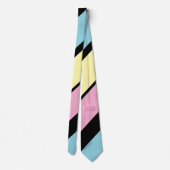 Cravate Bandes de couleurs cool (Dos)
