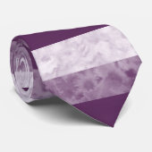Cravate Bandes de prune (Roulé)