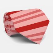 Cravate Bandes de Sucre de canne rouge (Roulé)