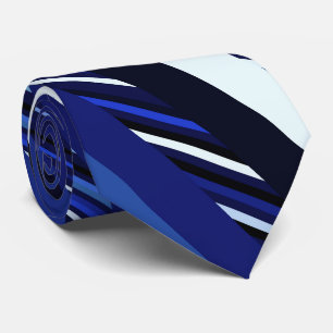 Cravate Bandes diagonales bleues de la marine