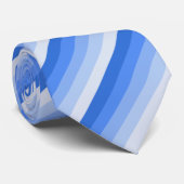 Cravate Bandes d'ombre bleues (Roulé)