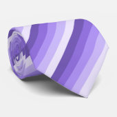 Cravate Bandes d'ombre violette (Roulé)