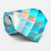 Cravate Bandes du coucher du soleil (Roulé)