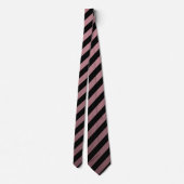 Cravate Bandes en or Rose et noir (Dos)
