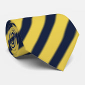 Cravate bandes jaune et noire (Roulé)