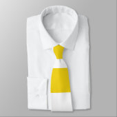 Cravate Bandes Jaunes, Blancs, Motif rayé (Attaché)