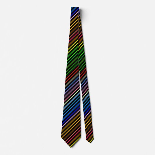 Cravate Bandes multicolores (Devant)