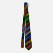 Cravate Bandes multicolores (Dos)