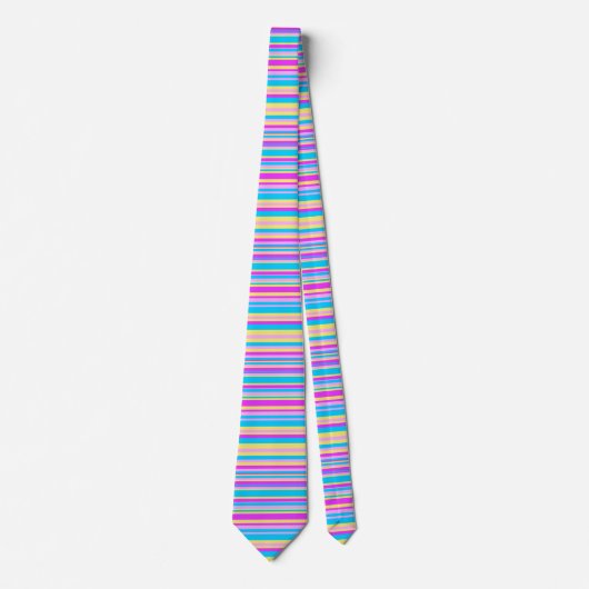 Cravate Bandes multicolores 3 (Devant)