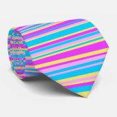 Cravate Bandes multicolores 3 (Roulé)