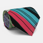 Cravate Bandes multicolores Iridescendantes (Roulé)