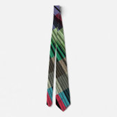 Cravate Bandes multicolores Iridescendantes (Dos)