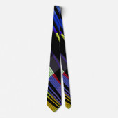 Cravate Bandes multicolores Iridescendantes (Devant)