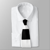 Cravate Bandes noires et blanches, Motif rayé, Lignes (Attaché)