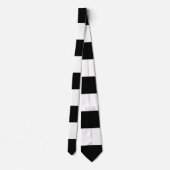 Cravate Bandes noires et blanches, Motif rayé, Lignes (Dos)