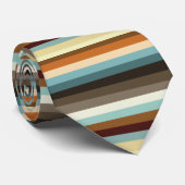 Cravate Bandes rétro (Roulé)