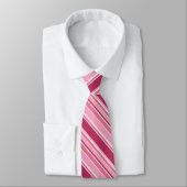 Cravate Bandes roses (Attaché)