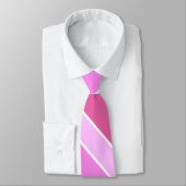Cravate Bandes roses (Attaché)
