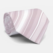 Cravate Bandes roses à quartz rose (Roulé)