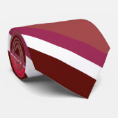Cravate Bandes rouges (Roulé)