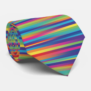 Cravate Bandes Technicolor 
