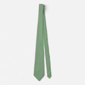 Cravate Bandes vert olive double tissage (Devant)