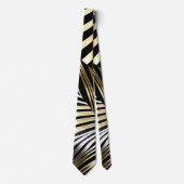 Cravate Bandes zébrées en gras dans la métallurgie (Devant)