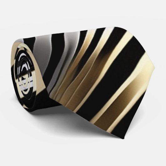 Cravate Bandes zébrées en gras dans la métallurgie (Roulé)