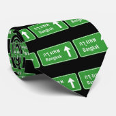 Cravate Bangkok A ⚠ Voyage Autoroutier Thaïlandais ⚠ (Roulé)