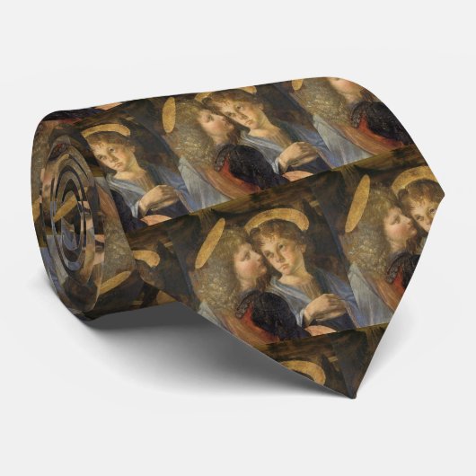 Cravate Baptême du Christ Anges par Léonard de Vinci (Roulé)