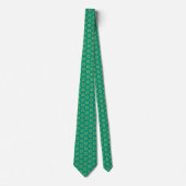 Cravate Bar Mitzvah Faux Gold Emerald Green Star de David (Devant)