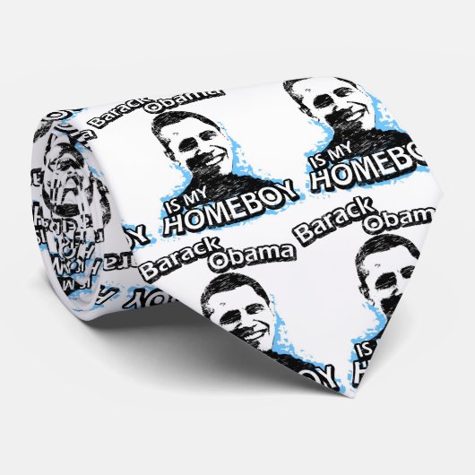 Cravate Barack Obama est mon homeboy (Roulé)