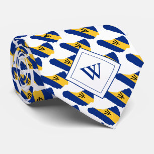 Cravate BARBADOS Écriture chrétienne Monogramme